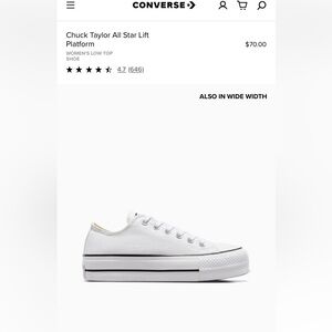 Chuck Taylor platform- women’s 6.5